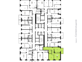 Продается 2-комнатная квартира ЖК Сокольники, литера 8, 66.75 м², 7676250 рублей