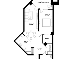 Продается 2-комнатная квартира ЖК Девелопмент-Плаза, 81.9  м&sup2;, 21632000 рублей