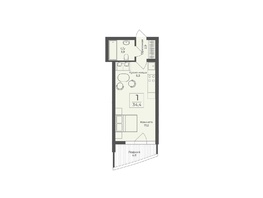 Продается Апартамент АО Форос, 34.4  м&sup2;, 14759320 рублей
