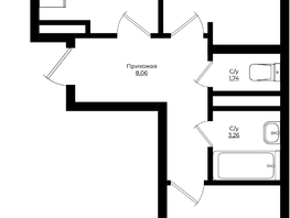 Продается 2-комнатная квартира ЖК Клубный квартал Европа, 9, литера 3, 58.61  м², 10718596 рублей