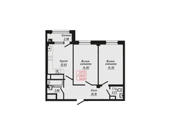 Продается 2-комнатная квартира ЖК Фоменко, 60.99  м&sup2;