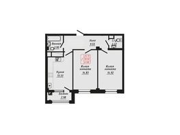 Продается 2-комнатная квартира ЖК Фоменко, 61.88  м&sup2;