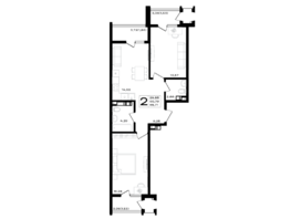 Продается 2-комнатная квартира ЖК ЮЖНО, 65.71  м&sup2;