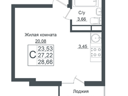 Продается Студия ЖК Клубный квартал Европа, 5, литера 7, 28.66 м², 4746096 рублей