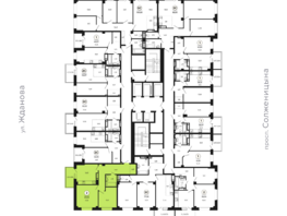 Продается 2-комнатная квартира ЖК Сокольники, литер 10, 66.75  м&sup2;, 8343750 рублей