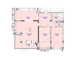 Продается 3-комнатная квартира ЖК Виноград, 131.35  м&sup2;