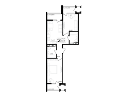 Продается 2-комнатная квартира ЖК ЮЖНО, 63.67  м&sup2;
