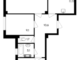Продается 3-комнатная квартира ЖК Ботаника, 66.5  м&sup2;, 11305000 рублей