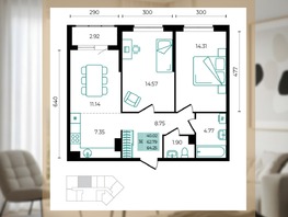 Продается 3-комнатная квартира ЖК Курортный регион, 64.25  м&sup2;, 8673750 рублей