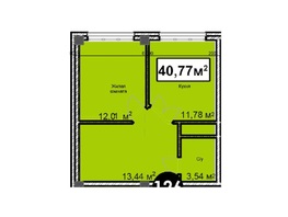 Продается 1-комнатная квартира ЖК Николаевский-Ессентуки, 40.77  м&sup2;