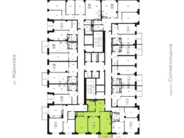 Продается 3-комнатная квартира ЖК Сокольники, литер 10, 77.26  м&sup2;, 9657500 рублей