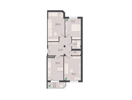 Продается 3-комнатная квартира ЖК Курортный-1, 90.6  м&sup2;