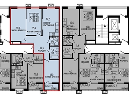 Продается 3-комнатная квартира ЖК Звезды, литер 10, 86.6 м², 9527000 рублей