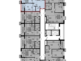 Продается 1-комнатная квартира ЖК Звезды, литер 11, 47.2 м², 5902000 рублей