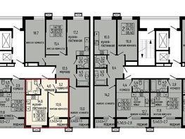Продается 1-комнатная квартира ЖК Звезды, литер 10, 38.5 м², 5045000 рублей