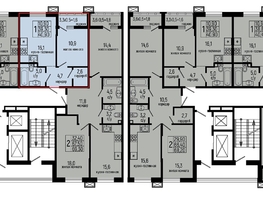 Продается 1-комнатная квартира ЖК Звезды, литер 10, 40.9  м&sup2;, 5892000 рублей