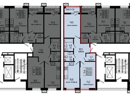 Продается 2-комнатная квартира ЖК Звезды, литер 10, 68.2  м&sup2;, 8740000 рублей