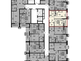 Продается 1-комнатная квартира ЖК Звезды, литер 11, 38  м&sup2;, 7296000 рублей