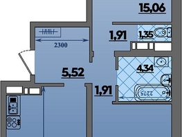 Продается 2-комнатная квартира ЖК Предгорье ЛАГО-НАКИ, литера 4, 63.33  м&sup2;, 7282999 рублей