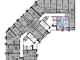 Продается 1-комнатная квартира ЖК Звезды, литер 10, 38  м&sup2;, 6916000 рублей