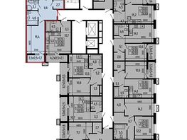Продается 2-комнатная квартира ЖК Звезды, литер 11, 69  м&sup2;, 8839000 рублей