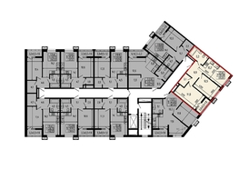 Продается 2-комнатная квартира ЖК Звезды, литер 11, 61.2  м&sup2;, 7843000 рублей