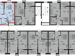 Продается 2-комнатная квартира ЖК Звезды, литер 12, 56.9  м&sup2;, 10357000 рублей
