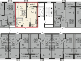 Продается 1-комнатная квартира ЖК Звезды, литер 12, 37.6  м&sup2;, 7220000 рублей