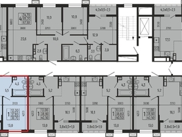 Продается 1-комнатная квартира ЖК Звезды, литер 12, 39.7  м&sup2;, 7624000 рублей
