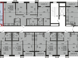 Продается 2-комнатная квартира ЖК Звезды, литер 12, 62.9  м&sup2;, 8368000 рублей