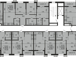 Продается 2-комнатная квартира ЖК Звезды, литер 12, 65  м&sup2;, 8549000 рублей