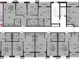 Продается 2-комнатная квартира ЖК Звезды, литер 12, 63.5  м&sup2;, 8320000 рублей