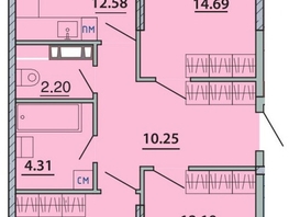 Продается 3-комнатная квартира ЖК Любимый дом-Адыгейск, дом 1, 74.39  м&sup2;, 11902400 рублей