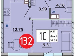 Продается Студия ЖК Любимый дом-Адыгейск, дом 2, 31.58  м&sup2;, 5210700 рублей