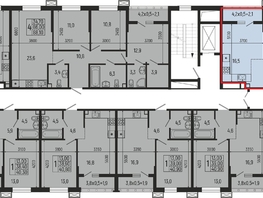 Продается 1-комнатная квартира ЖК Звезды, литер 12, 43.2  м&sup2;, 6528000 рублей