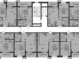 Продается 1-комнатная квартира ЖК Звезды, литер 9, 37.6  м², 4961000 рублей