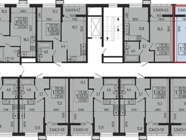 Продается 1-комнатная квартира ЖК Звезды, литер 12, 37.9  м², 4777000 рублей