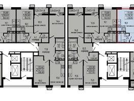 Продается 1-комнатная квартира ЖК Звезды, литер 10, 39.9  м², 7582000 рублей