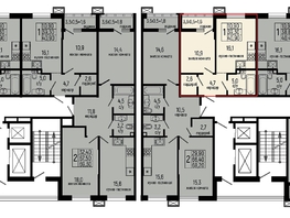 Продается 1-комнатная квартира ЖК Звезды, литер 10, 40.9  м², 4990000 рублей