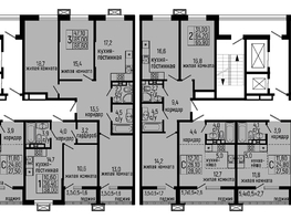 Продается 2-комнатная квартира ЖК Звезды, литер 10, 65.9  м², 11863000 рублей