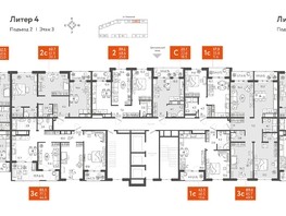 Продается 3-комнатная квартира ЖК Все Свои VIP, литера 4, 87.4  м², 16169000 рублей