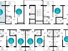 Продается 1-комнатная квартира ЖК Лестория, дом 1, 36.7  м&sup2;, 16826690 рублей