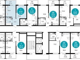 Продается 1-комнатная квартира ЖК Лестория, дом 2, 31.4 м², 18579380 рублей