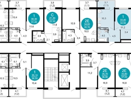 Продается 1-комнатная квартира ЖК Лестория, дом 2, 34.5  м&sup2;, 17256317 рублей