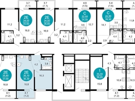 Продается 1-комнатная квартира ЖК Лестория, дом 2, 36.5  м&sup2;, 17027520 рублей