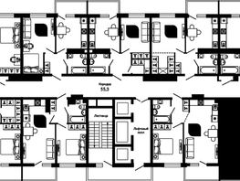 Продается 2-комнатная квартира ЖК Отражение, 2 очередь литера 3, 63.4  м², 10040800 рублей