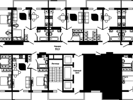 Продается 1-комнатная квартира ЖК Отражение, 2 очередь литера 3, 42.8  м², 6219200 рублей