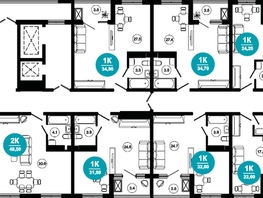 Продается 1-комнатная квартира АО Нескучный сад, корпус 1, 32.8  м², 32396560 рублей