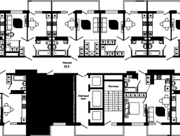Продается 1-комнатная квартира ЖК Отражение, 2 очередь литера 3, 40.6 м², 5543620 рублей