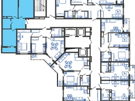Продается 2-комнатная квартира ЖК Облака-3, дом 1, 55.9  м², 10760750 рублей